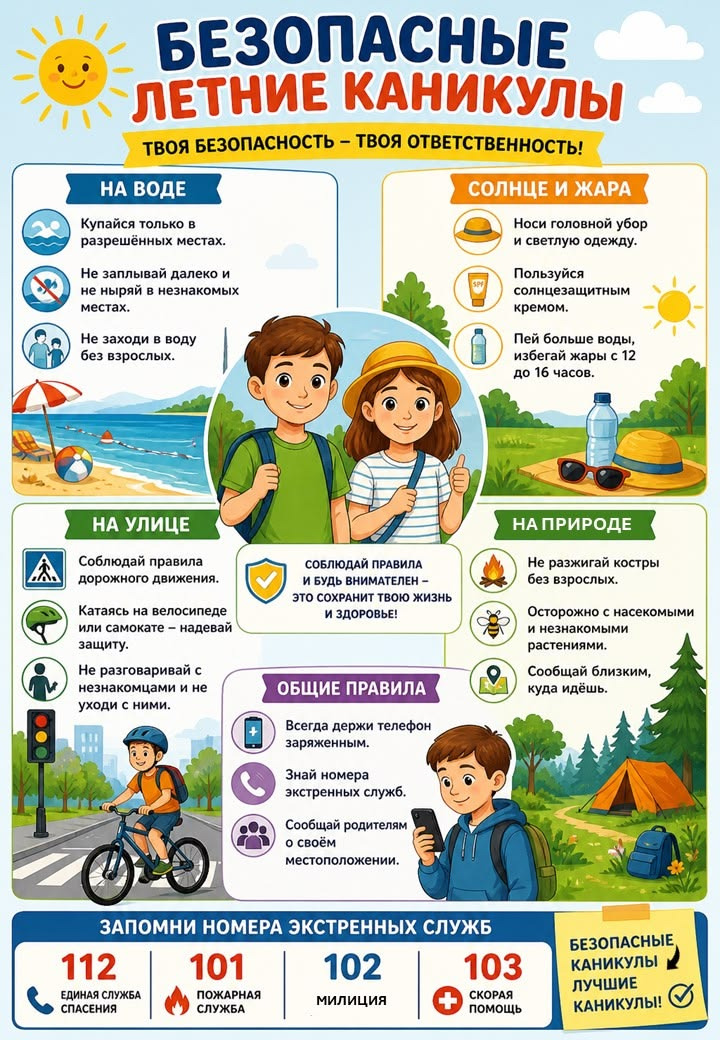 Безопасное лето детям - 2026!